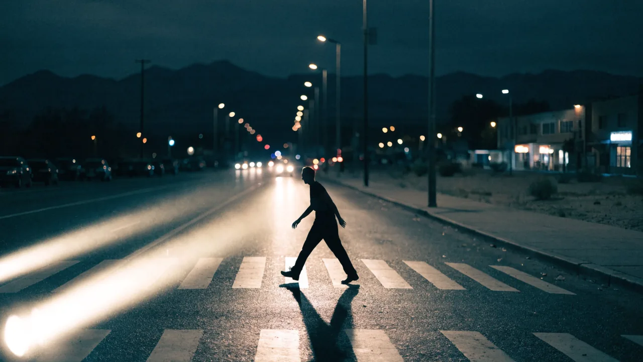 Pedestrian crossing Palmdale Road near US-395 in Victorville where walkers are struck by turning vehicles